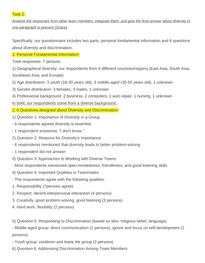 COMM 161 Oral Presentation Tasks 2 and 5
