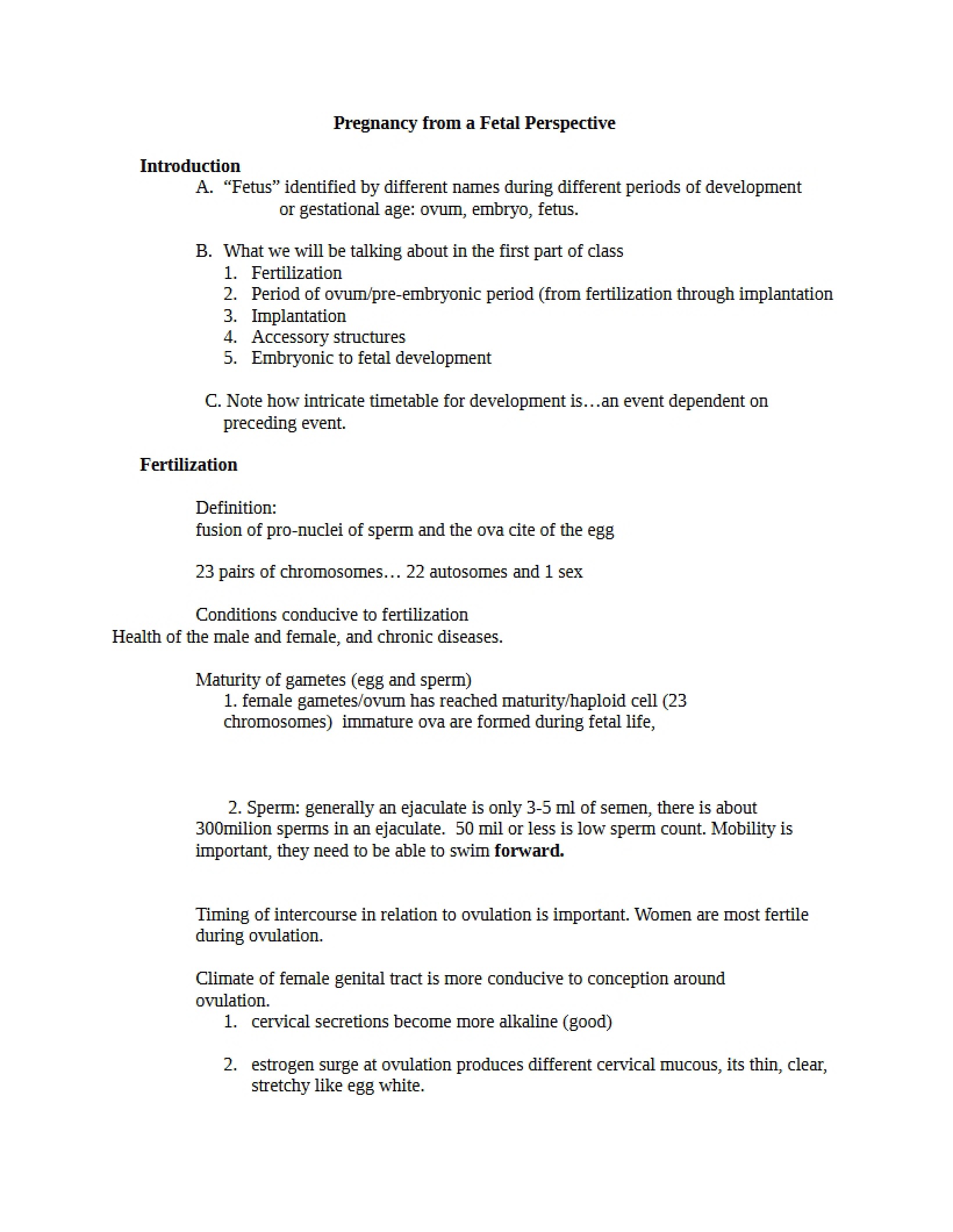Obstetrics Notes Part 2