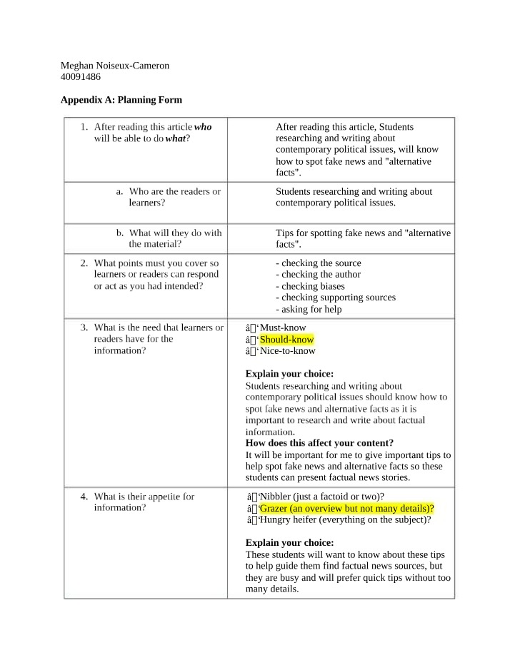 Fake News and Alternative Facts - Student Guide