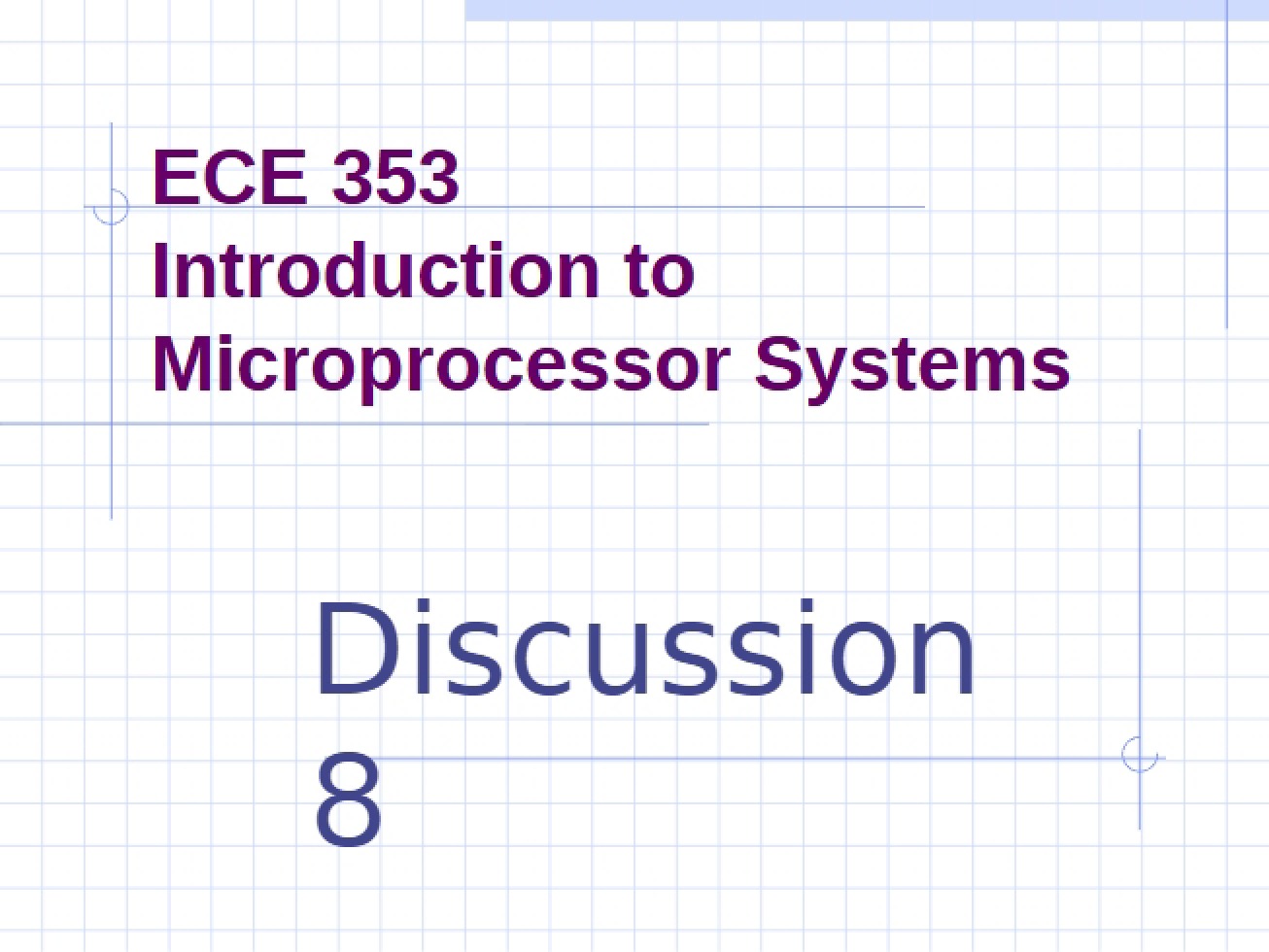 Class Notes for ECE 353