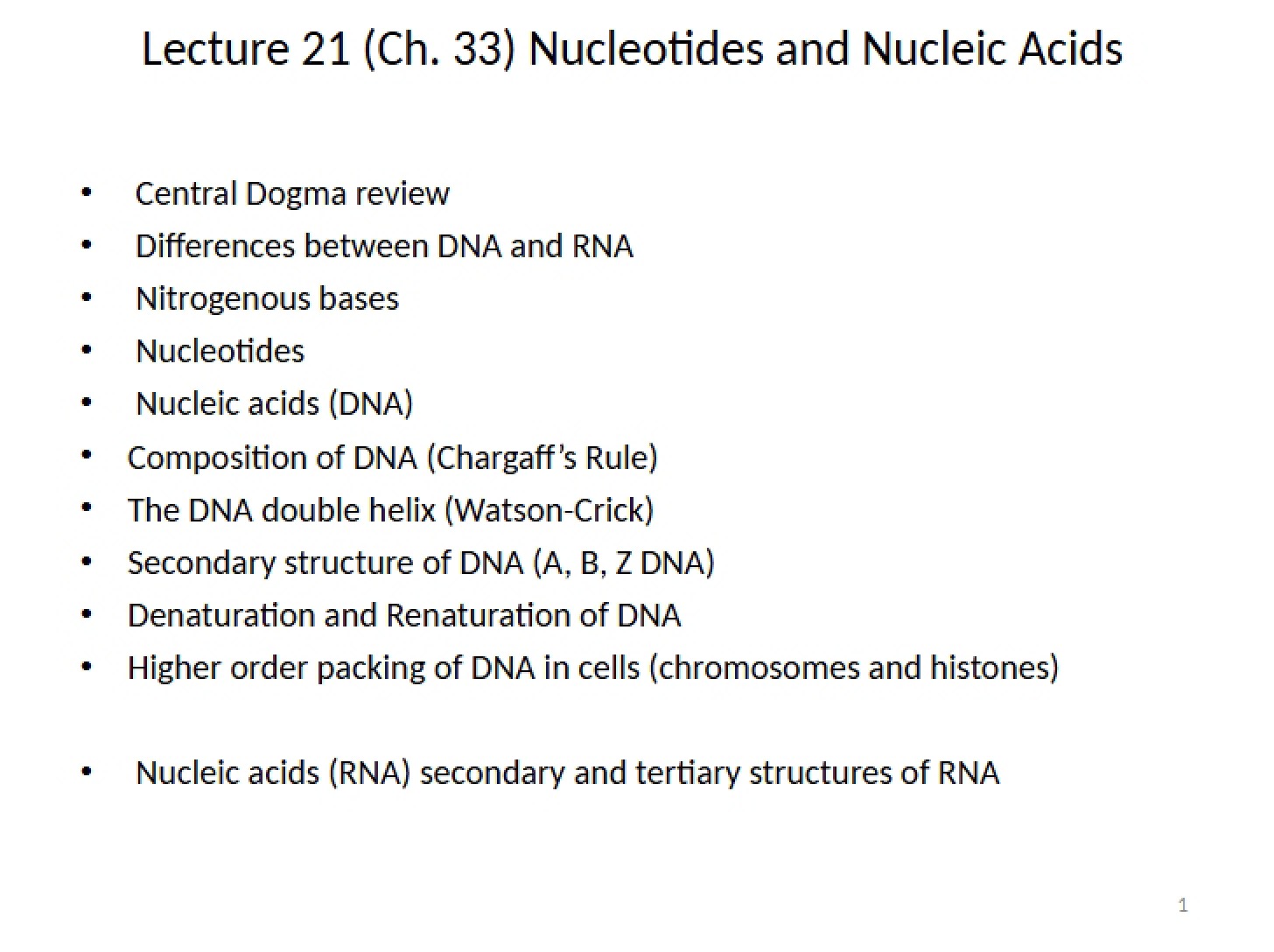 Lecture 21 Review