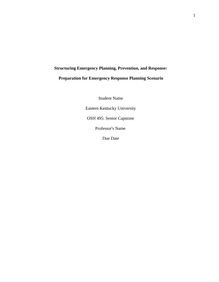 Natural Disaster Assessment for Emergency Planning and Response