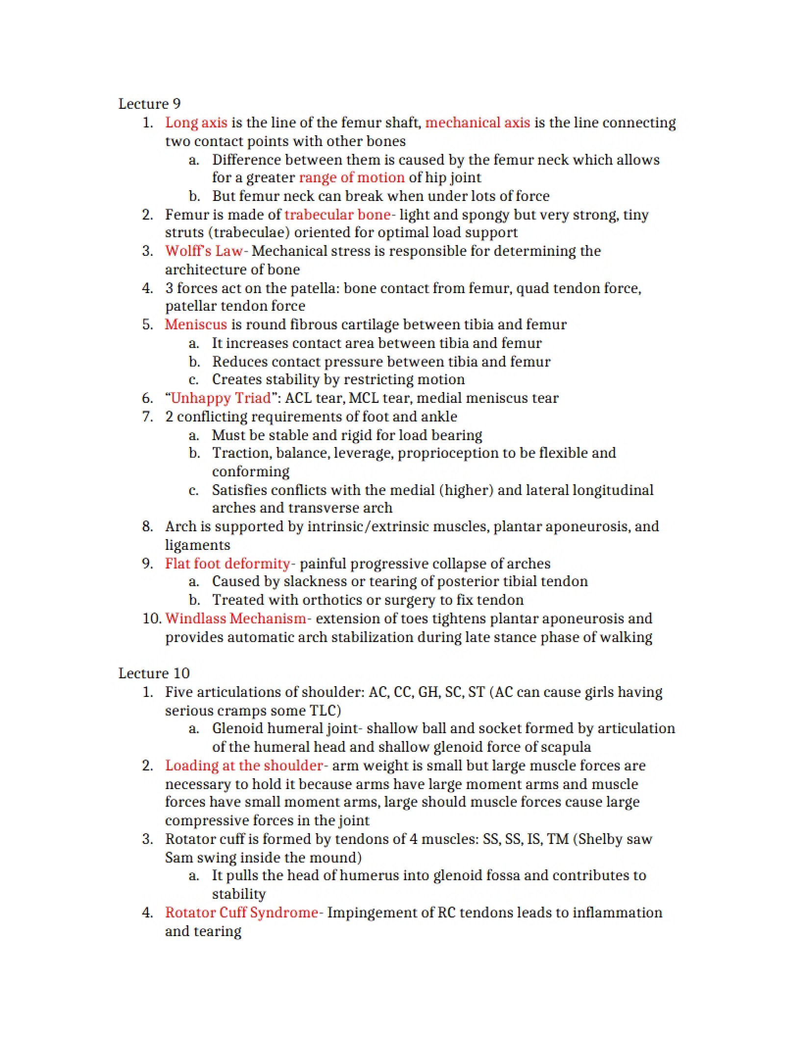 Ninth Lecture