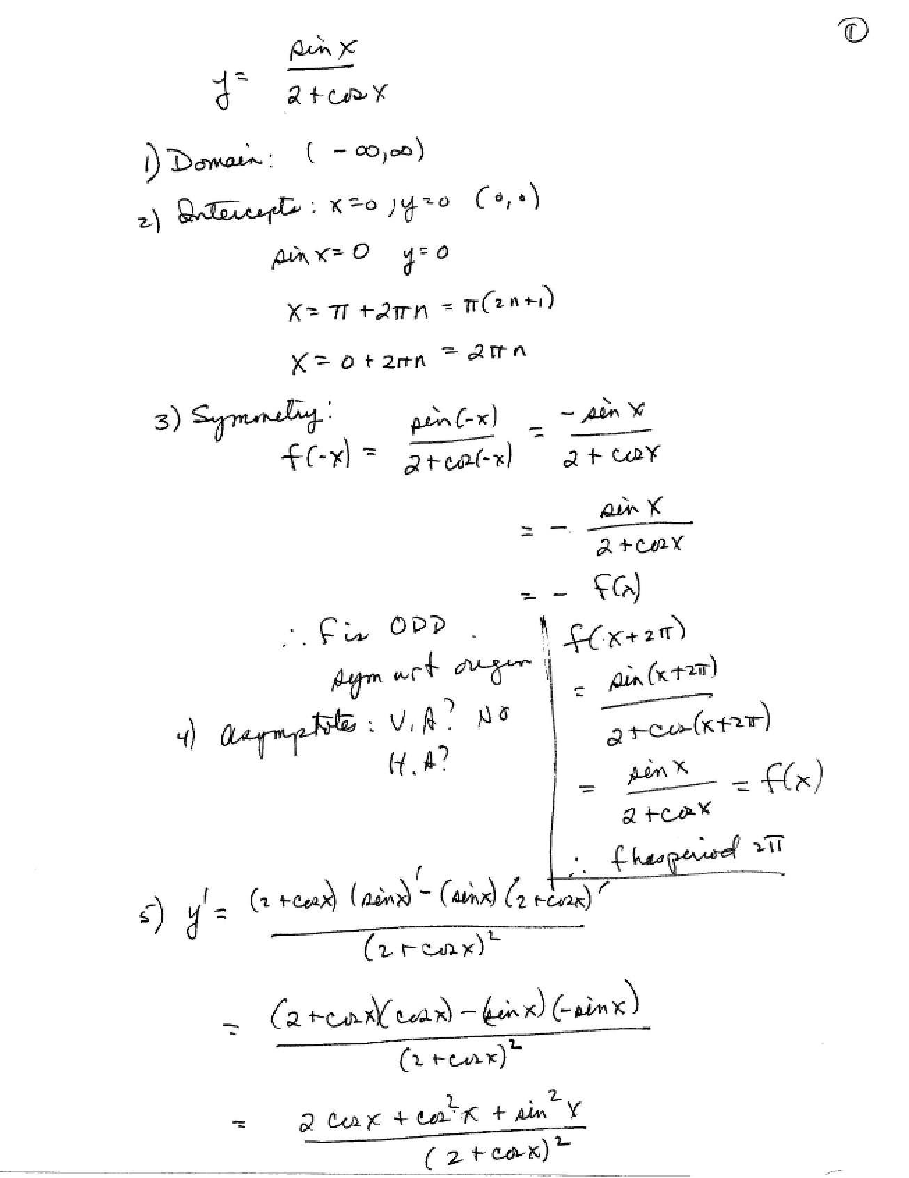 Calculus I Problems Section 4-4-5