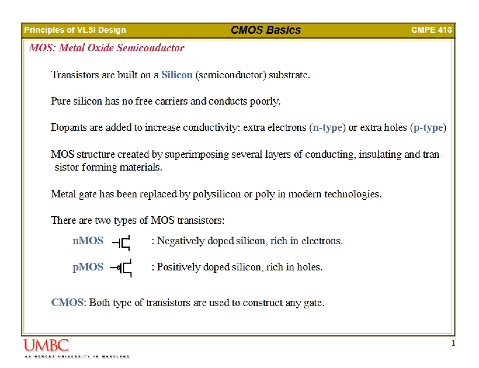 CMOS Fundamentals