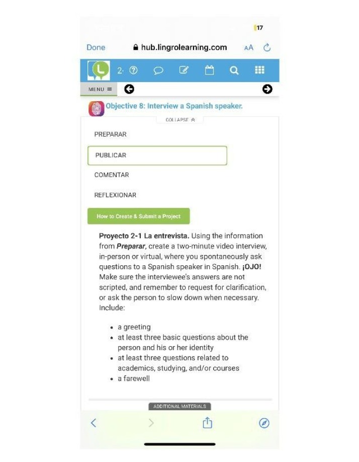 La entrevista - Proyecto 2-1