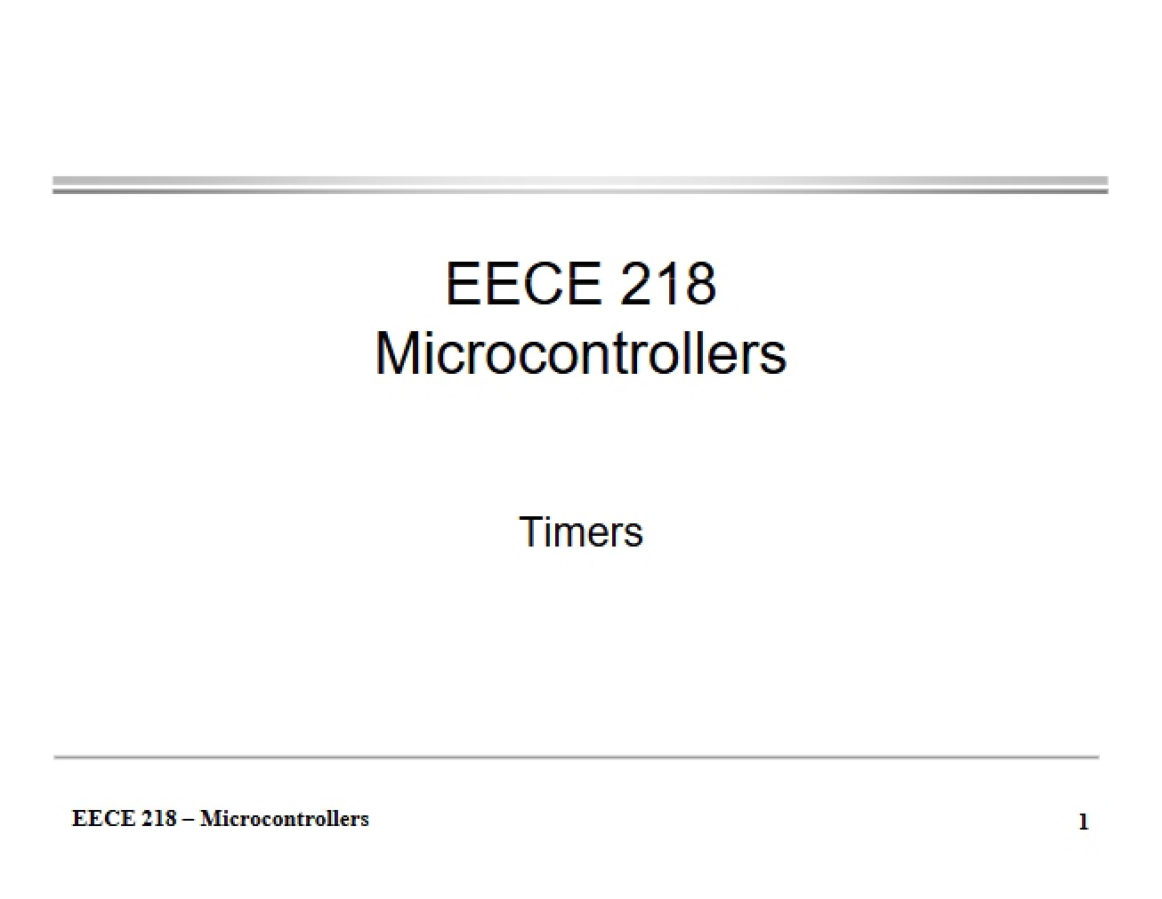 Guide for Studying - Microcontrollers
