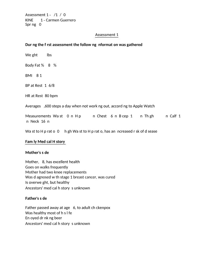 Weight Loss Progress Tracking and Goals - Assessment 1