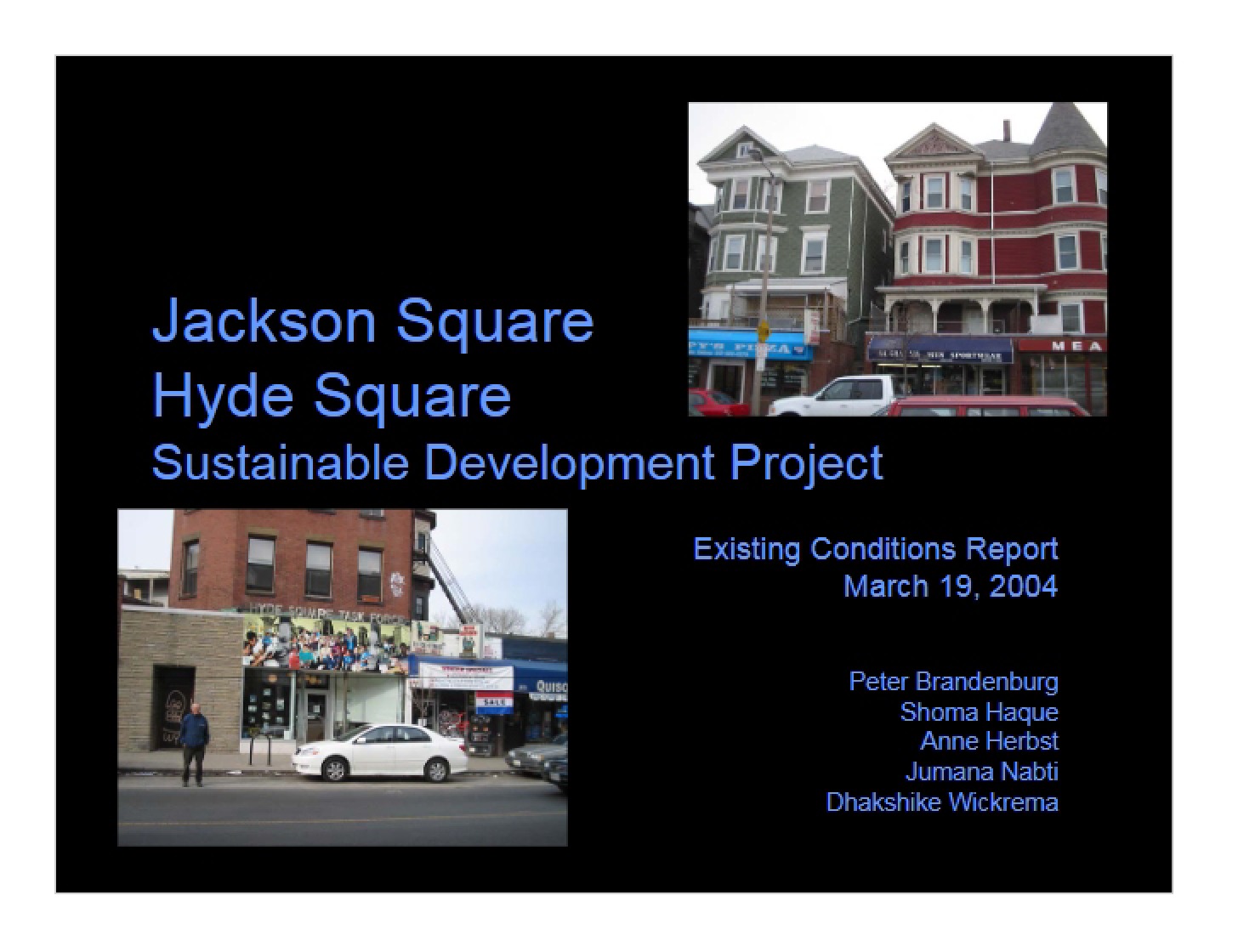 Project on Sustainable Development