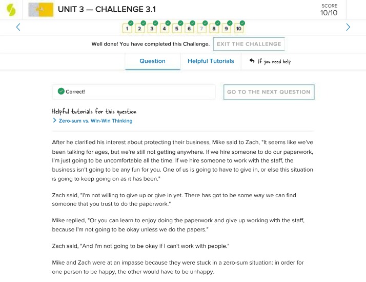 Win-Win Solutions - Splitting Duties for Conflict Resolution