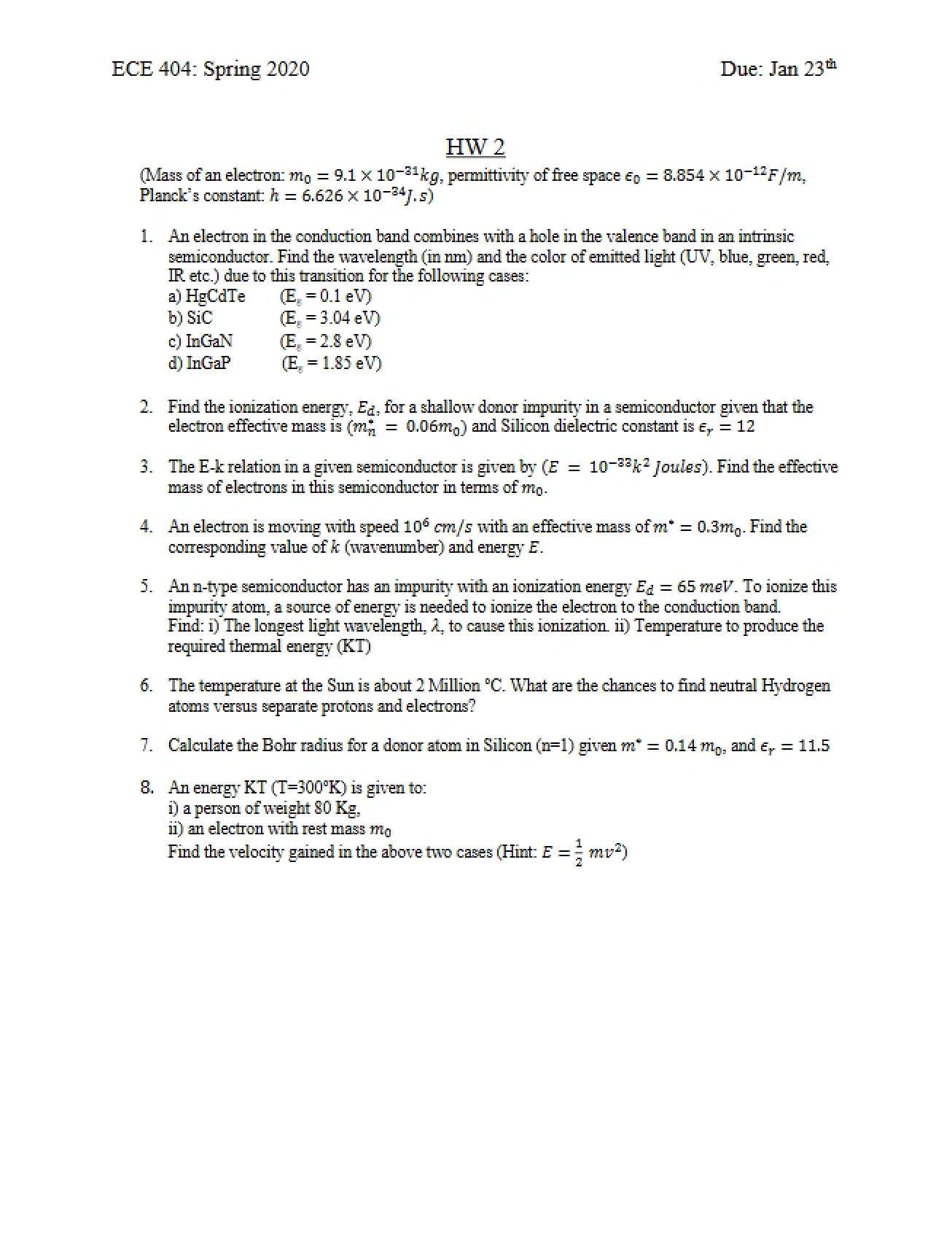 Homework 2 ECE 404