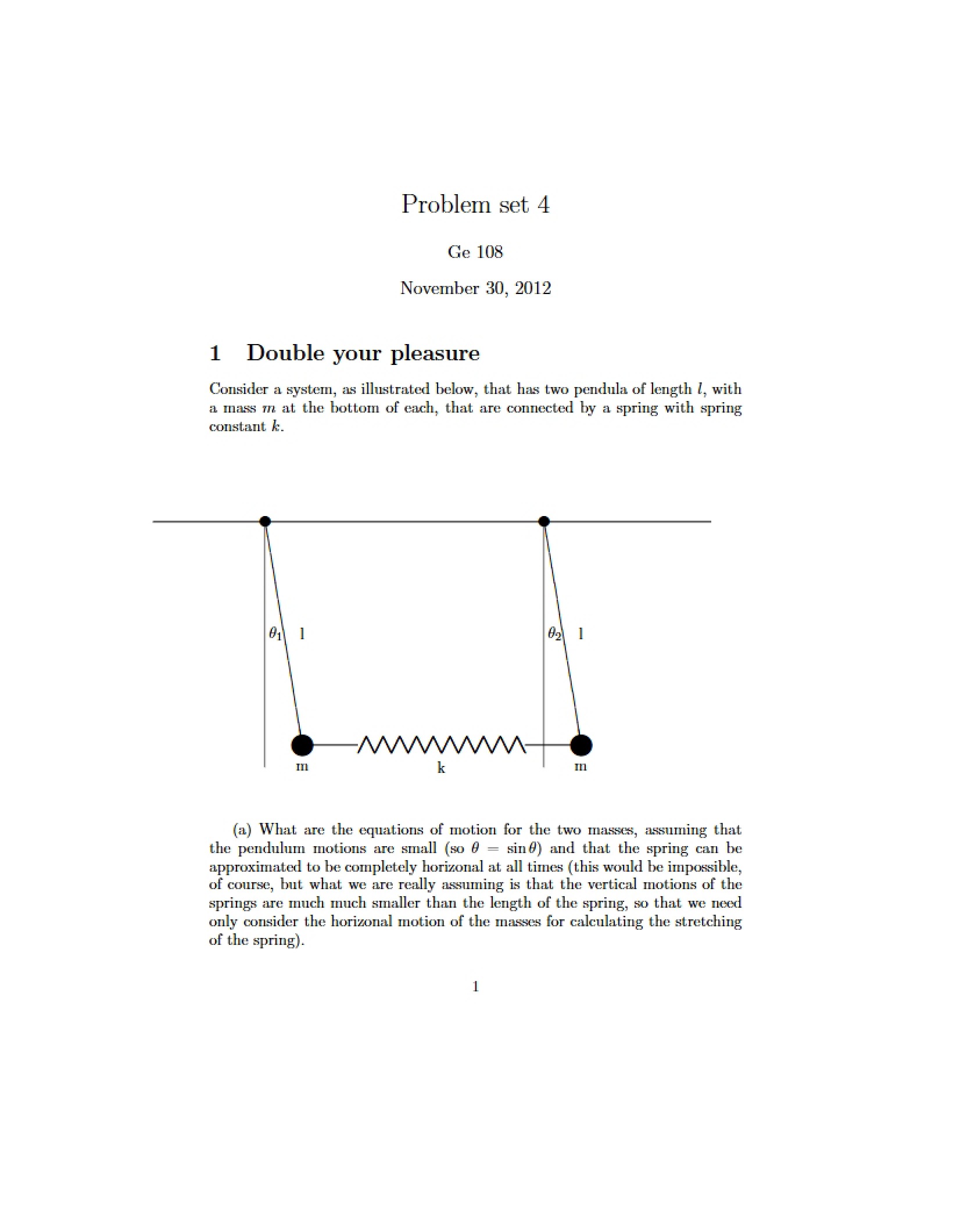 Earth Sciences Physics Assignment 04