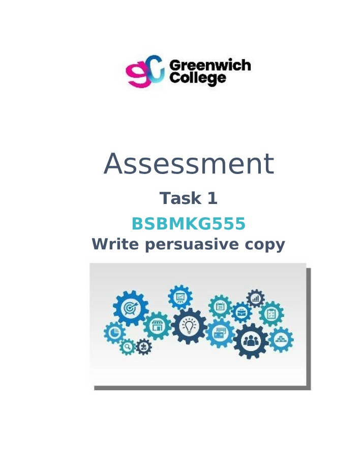 Write Persuasive Copy (2021 V1) - BSBMKG555