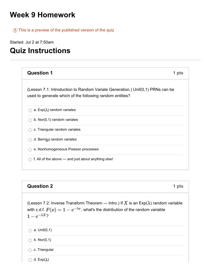 Week 9 Homework Assignment