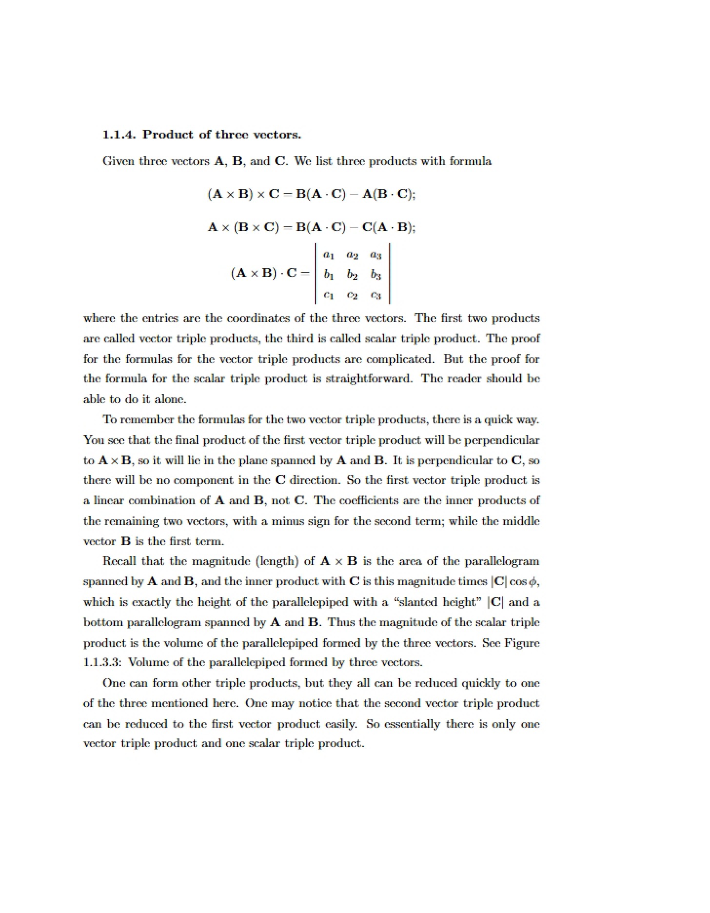 Triple Vector Product