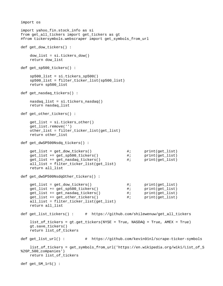 CS - Get Tickers Script