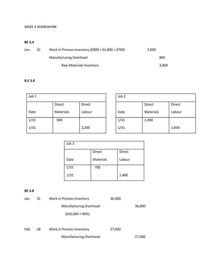 Week 3 Homework