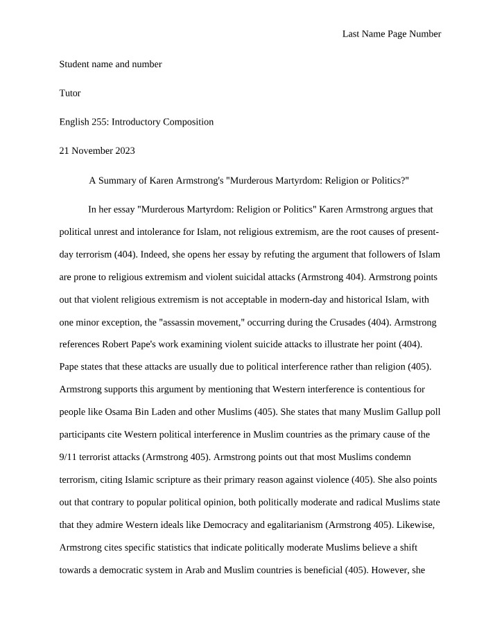 ENGL255 - Uploaded Summary
