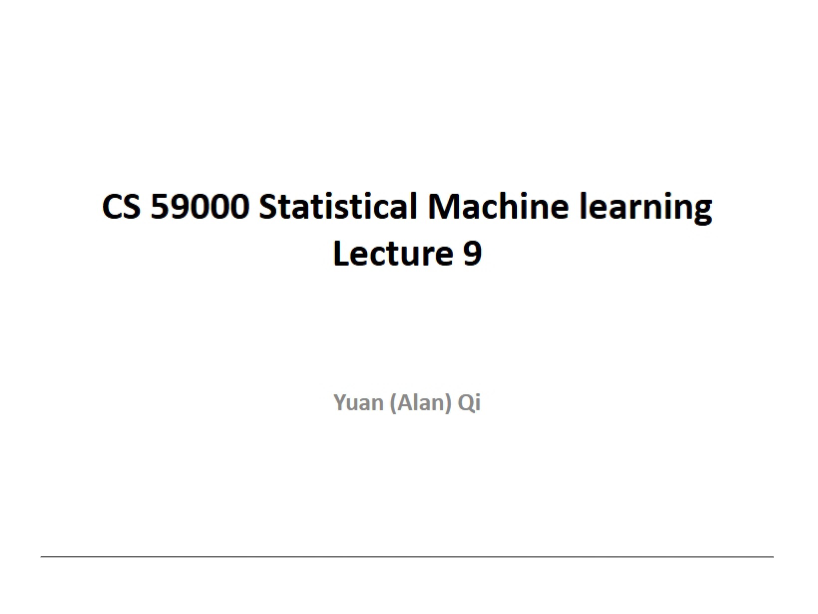 Notes for Class