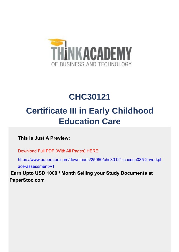 CHCECE035 - Workplace Assessment v1