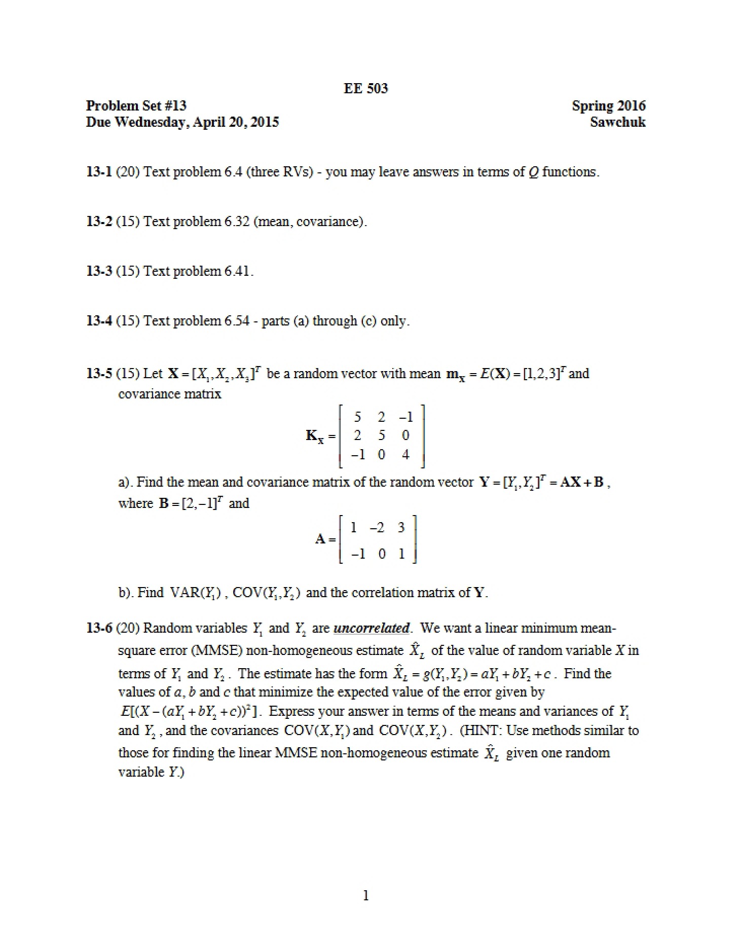 Problem Set 13