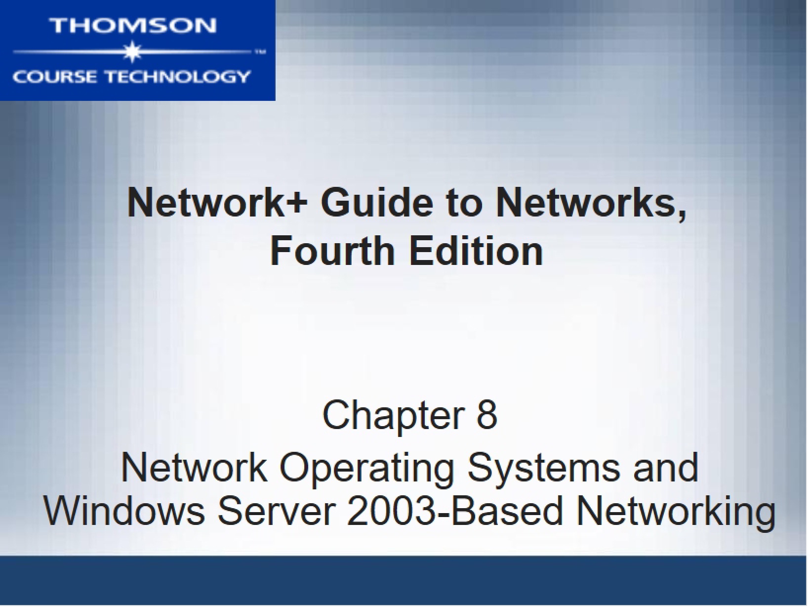 Operating System for Networks Chapter 8