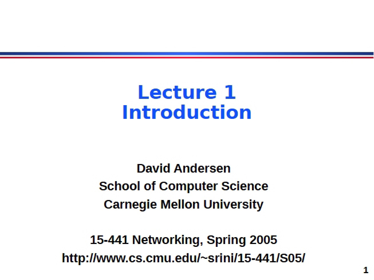 General Lecture Materials