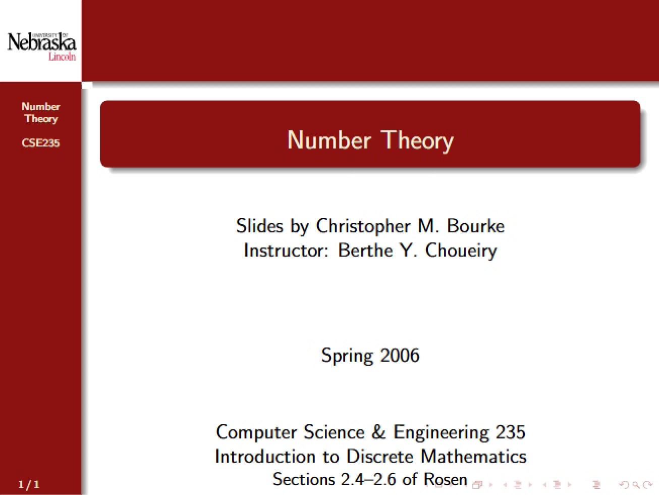 Number Theory Overview