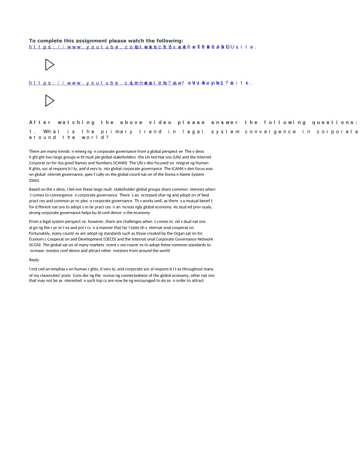 The Primary Trend in Corporate Legal System Convergence