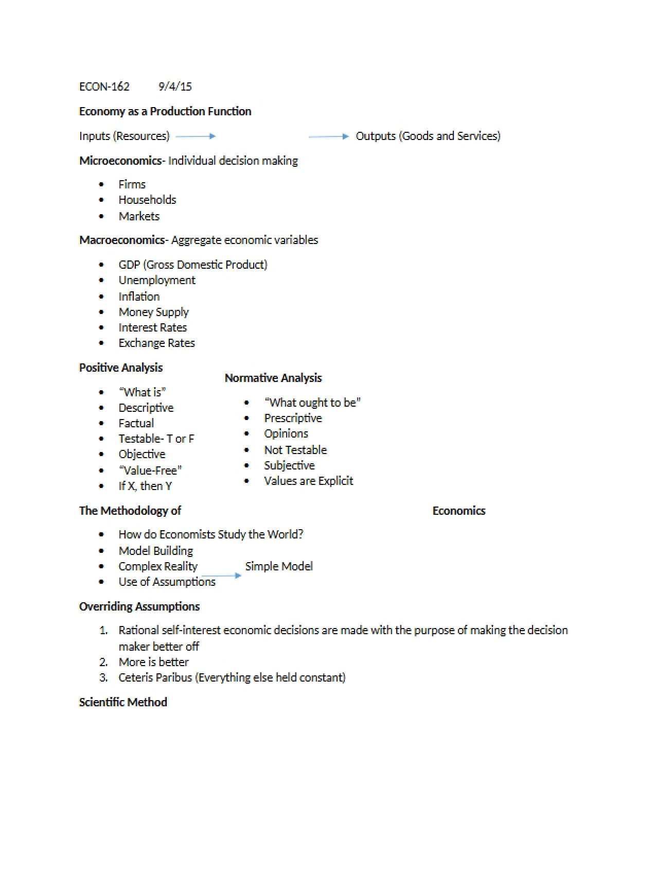 Macroeconomics Course File