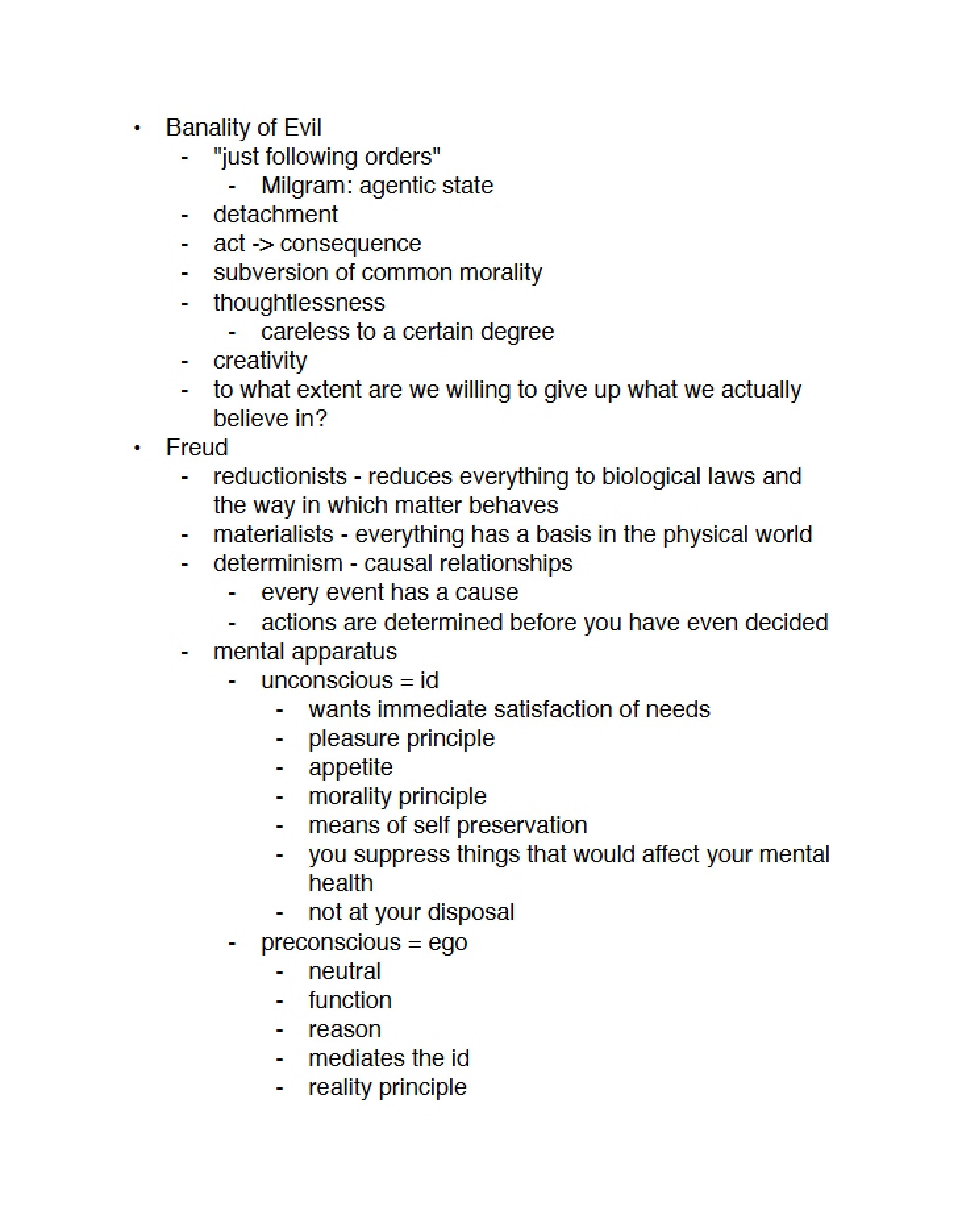Notes for April 1st