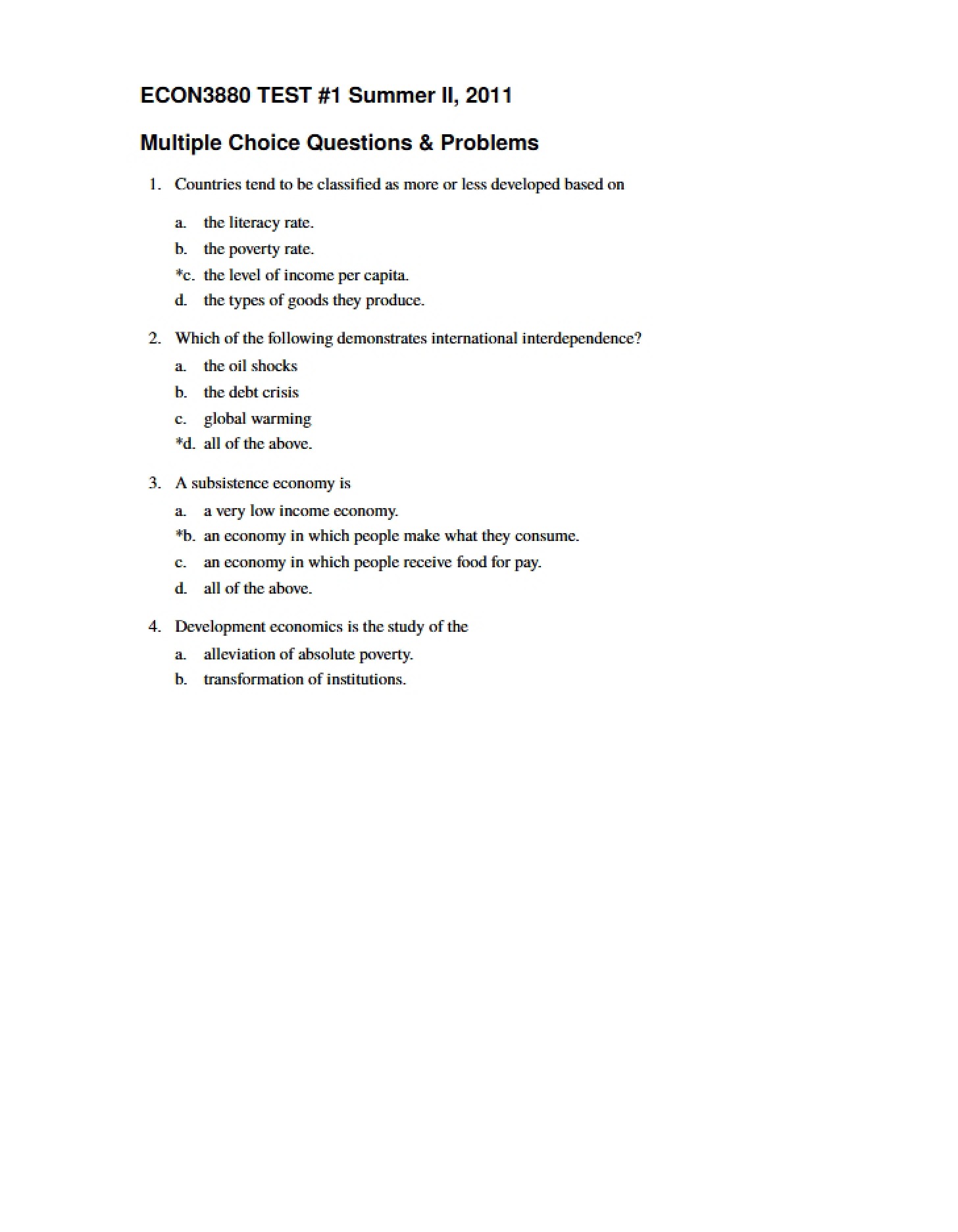 Course Test
