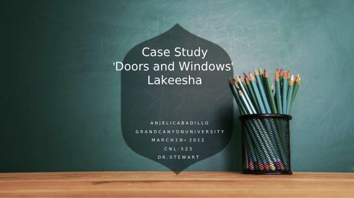 Career Counseling Case Study Presentation