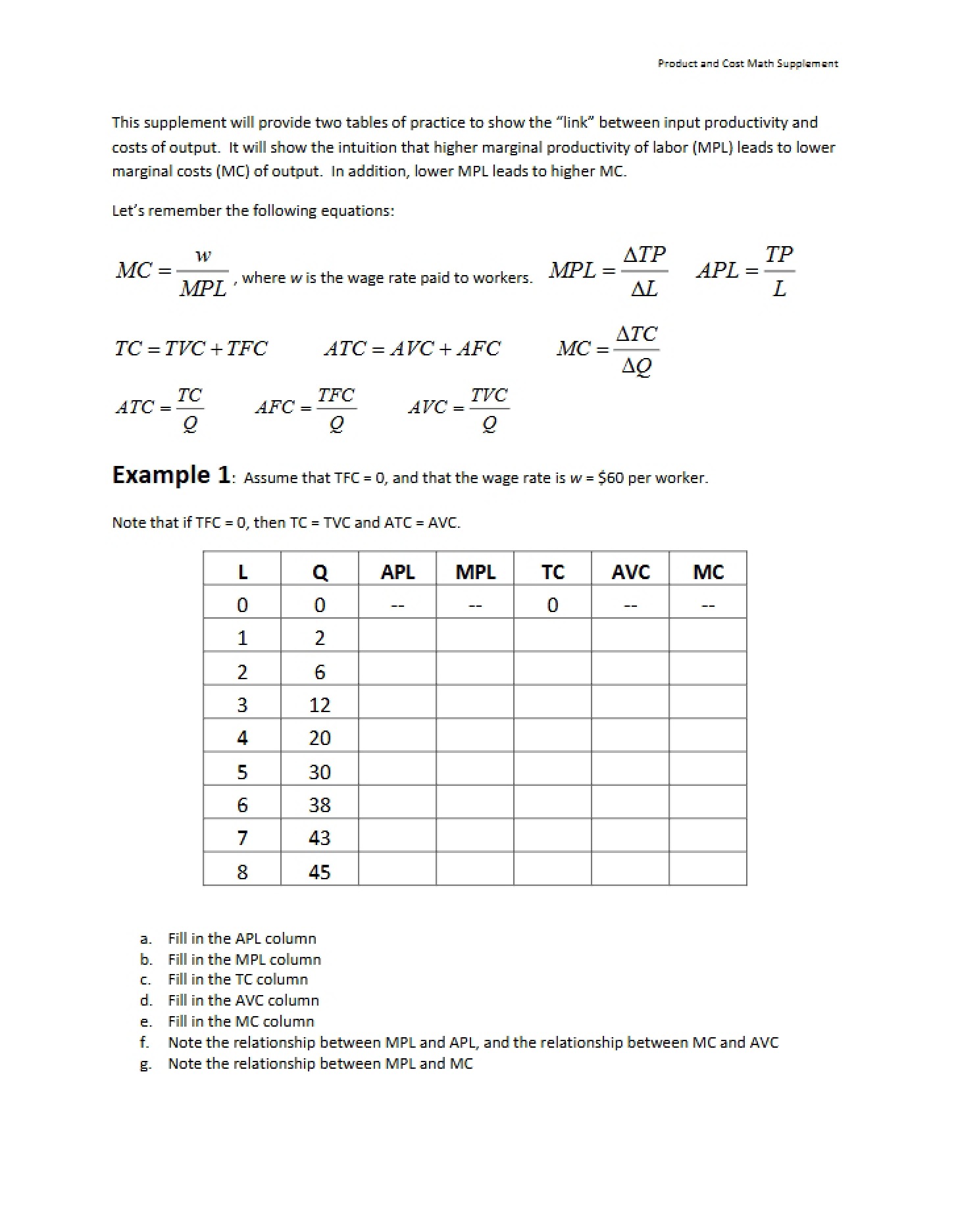 Practice Math Product and Cost