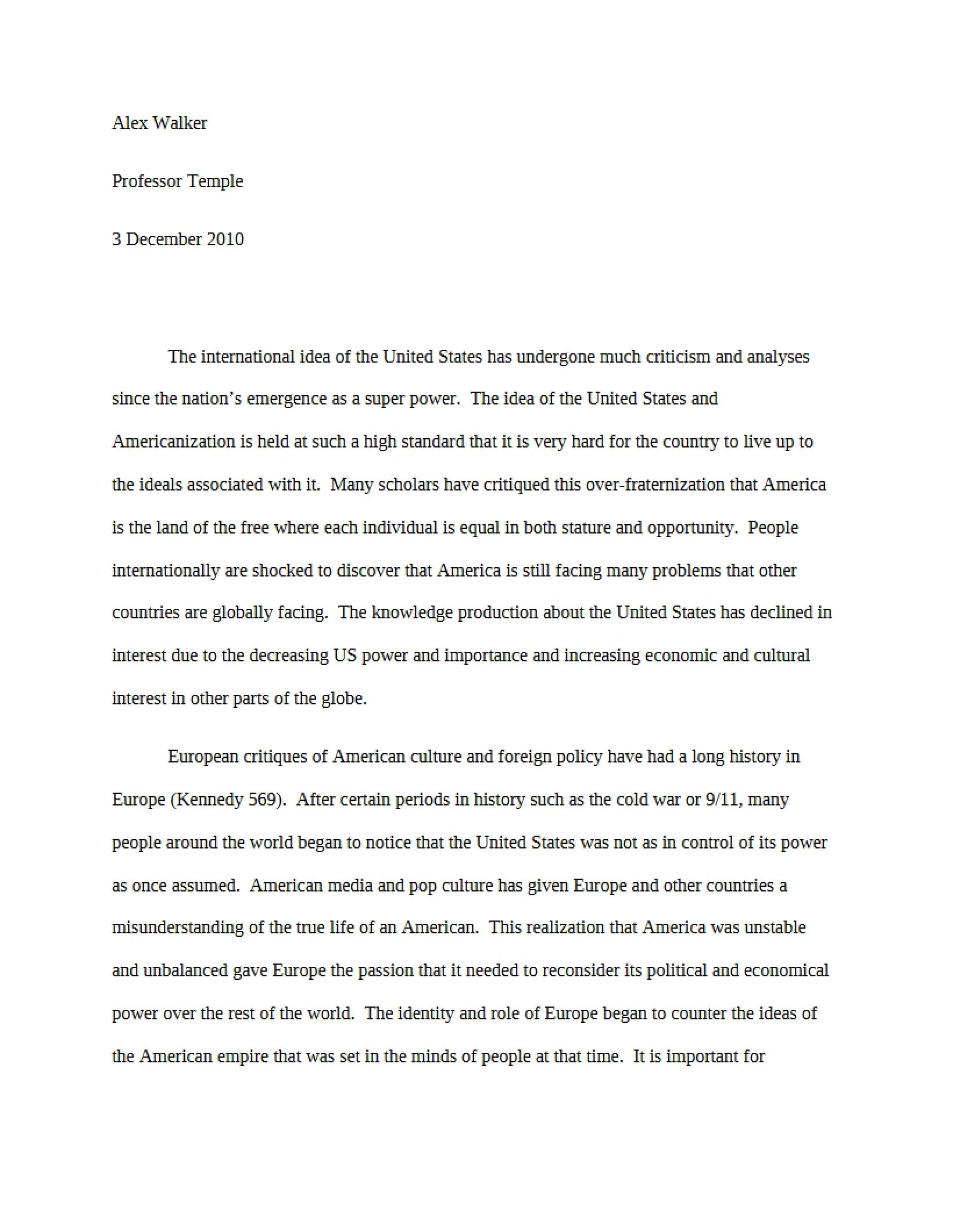 Course Essay