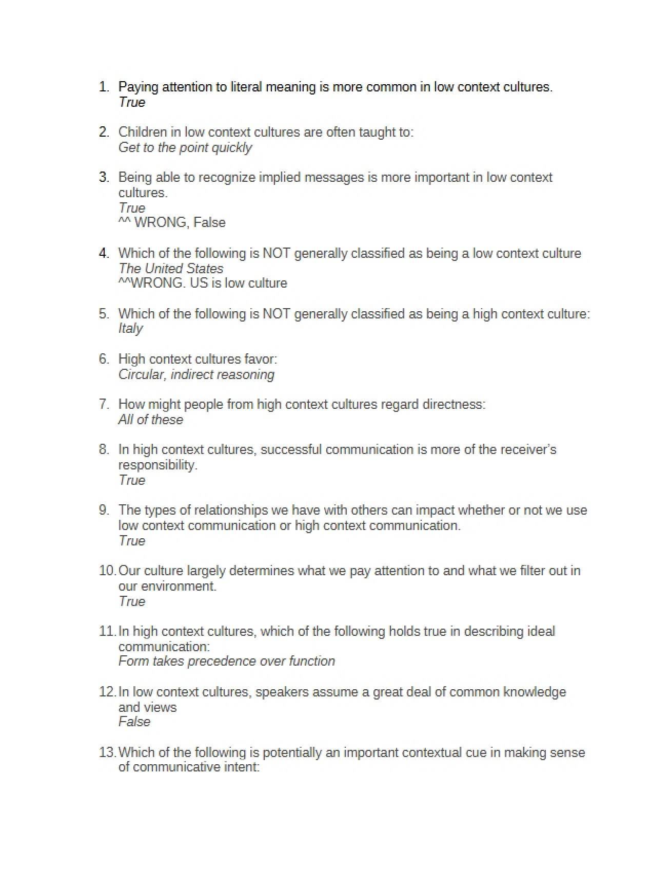 Global Literacy Study Guide