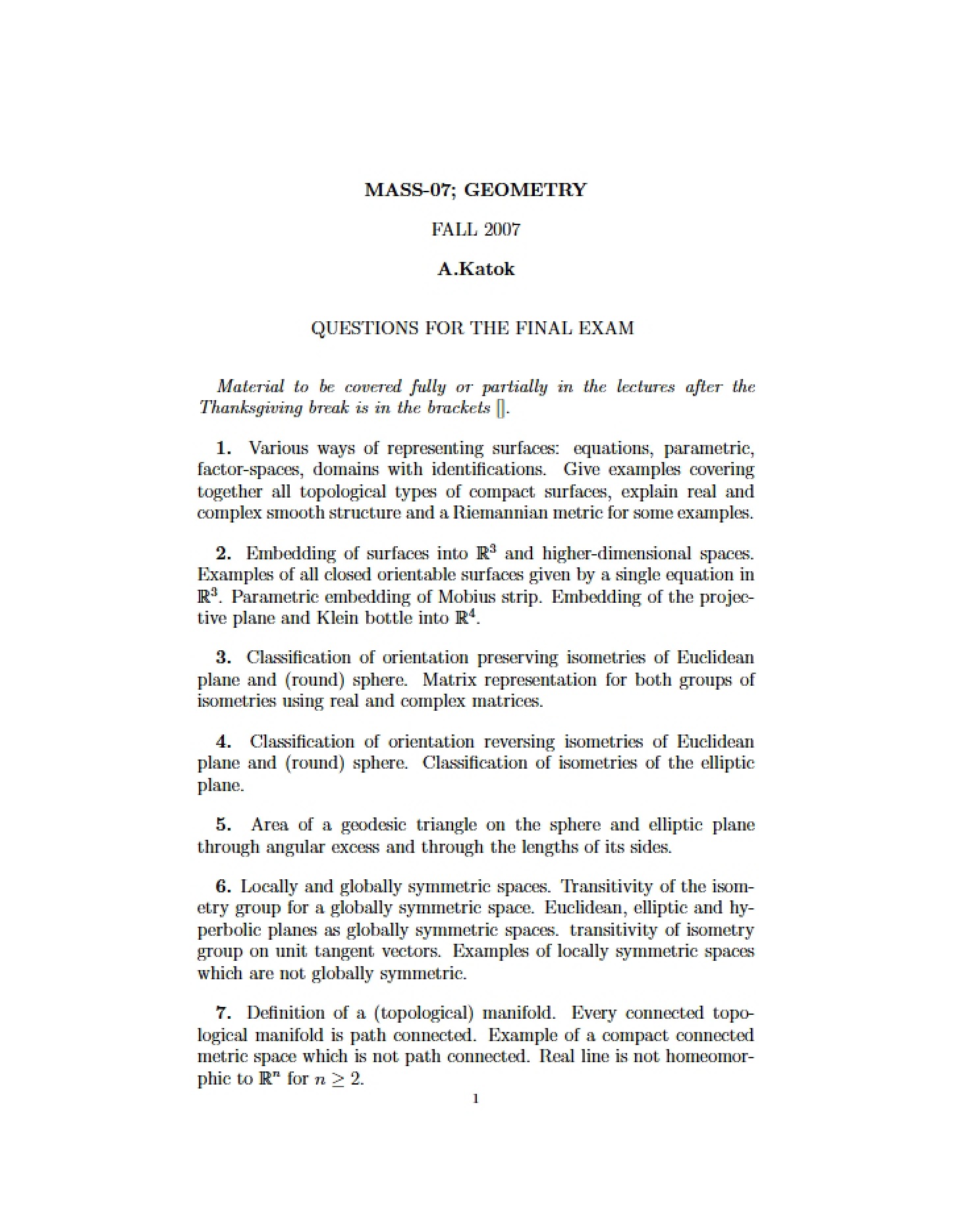 Geometric Principles