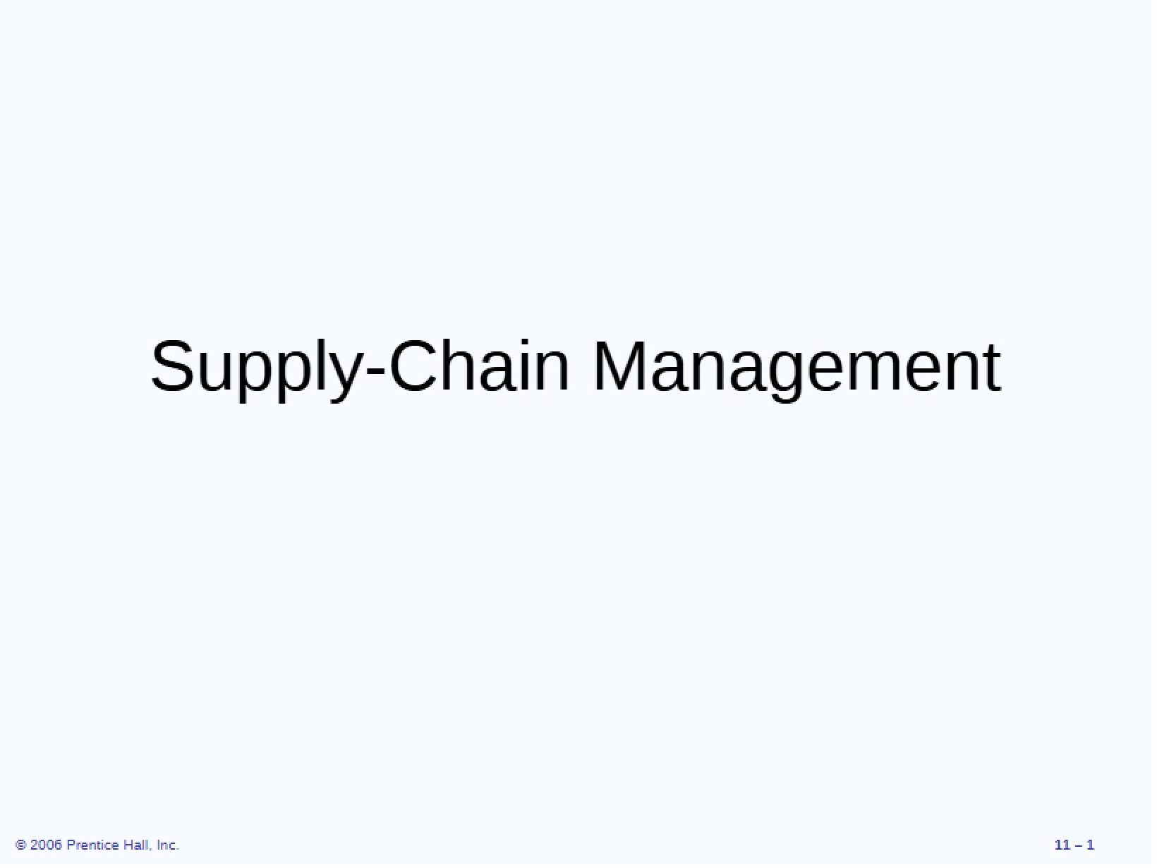 Chain of Supply
