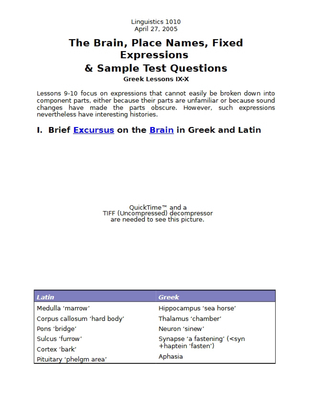 Study of Words Lecture Notes (Set 2)