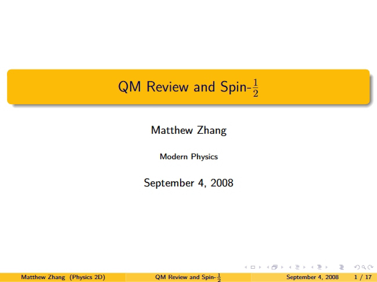 Half-Spin States and Quantum Review