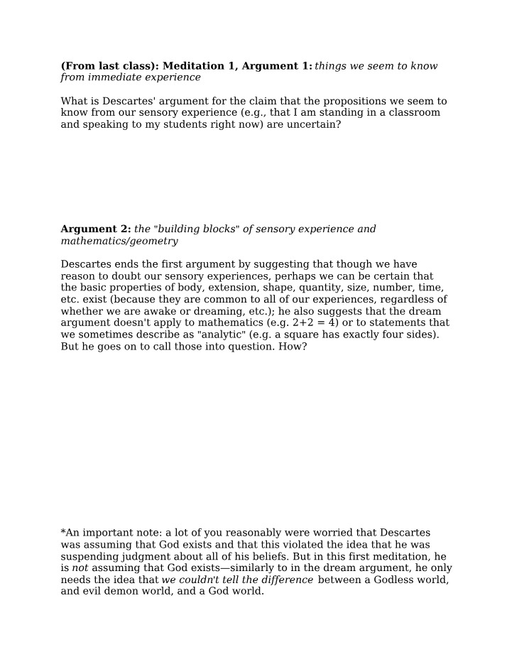 Descartes 2023 - Handout 2