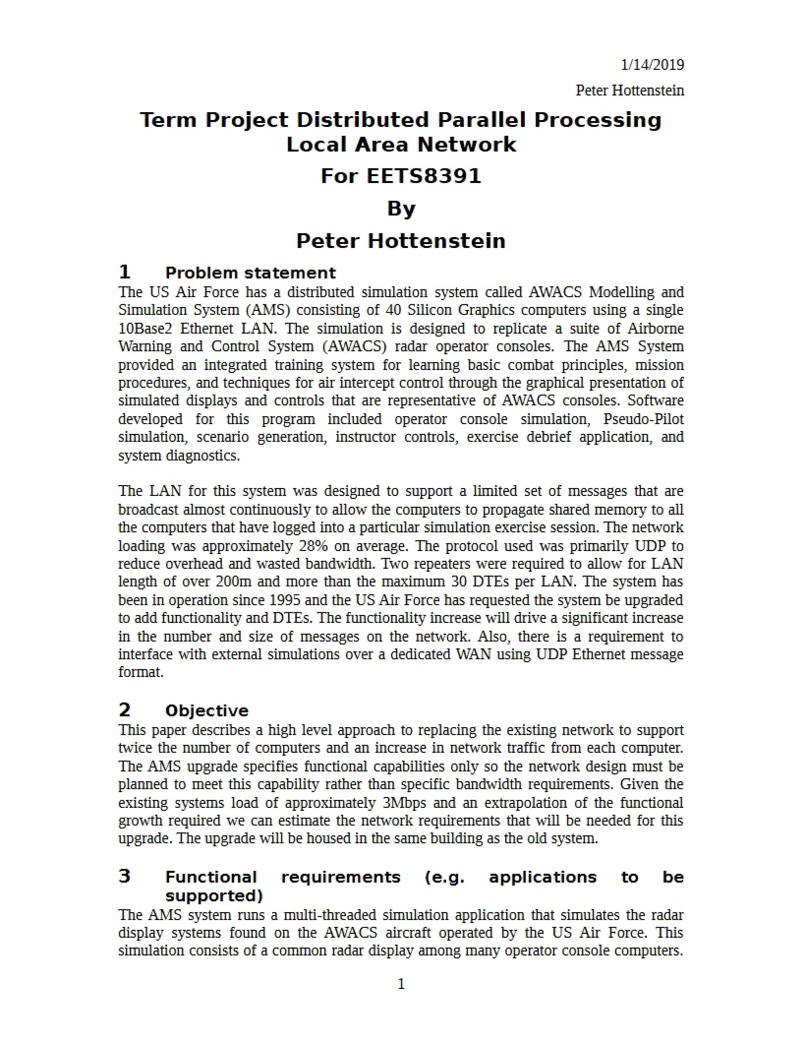 LAN Parallel Processing