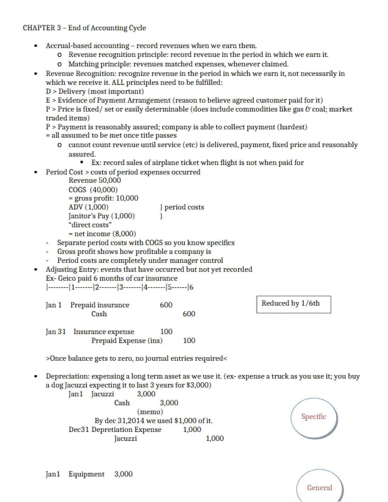Accounting Cycle Conclusion (Ch 3)