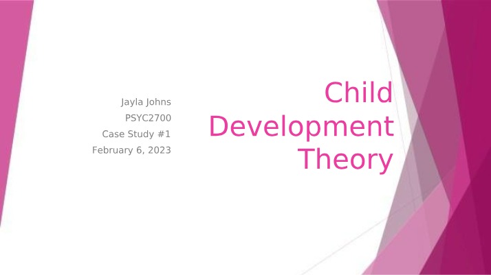 Child Development - John Bowlby's Attachment Theory