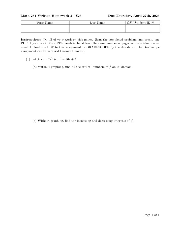 MATH 251 S23 Homework 3