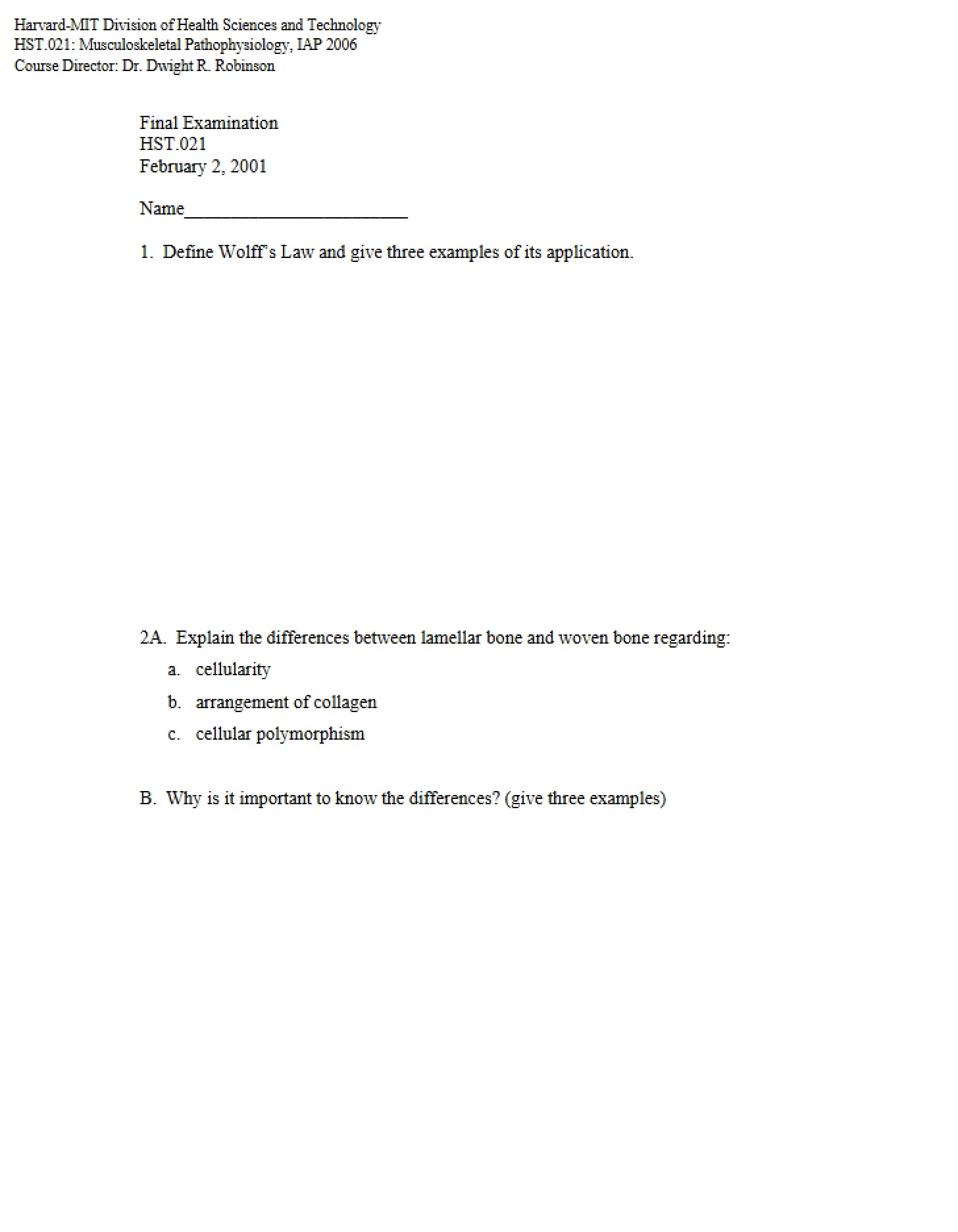 Final Examination