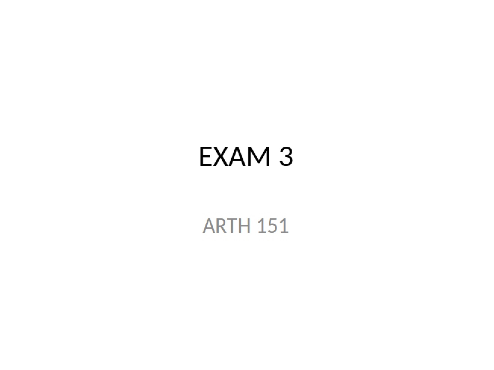 Styles for Exam 3