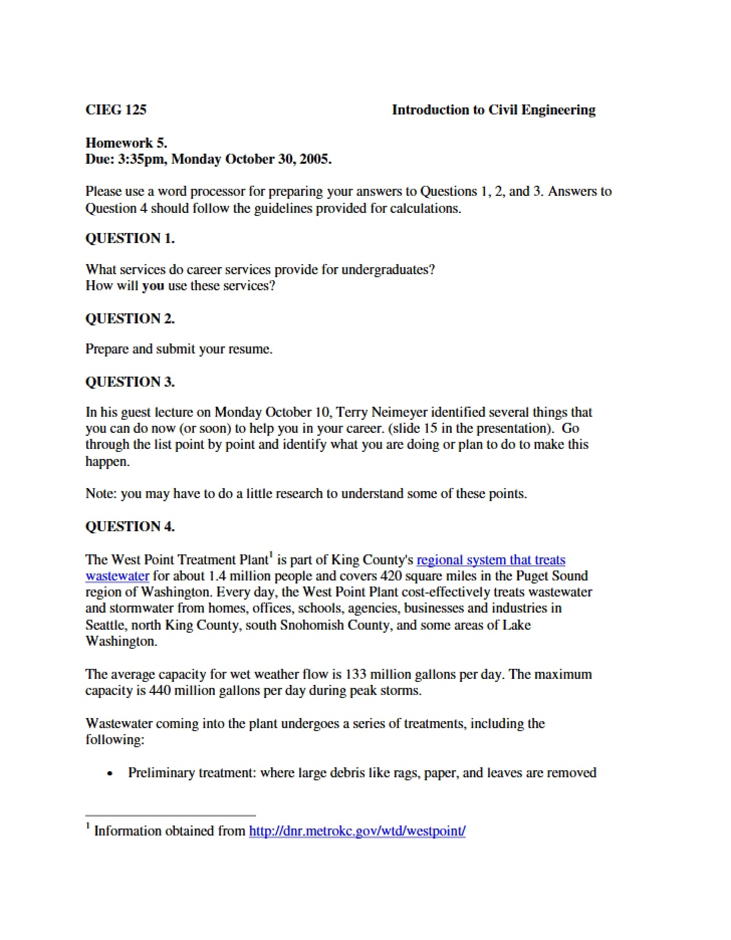 Fifth Homework