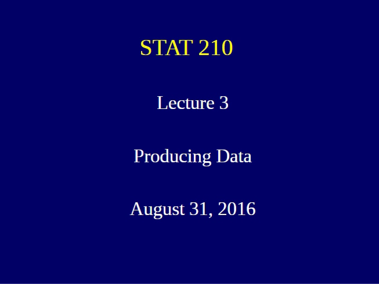 Lecture Three Part Three