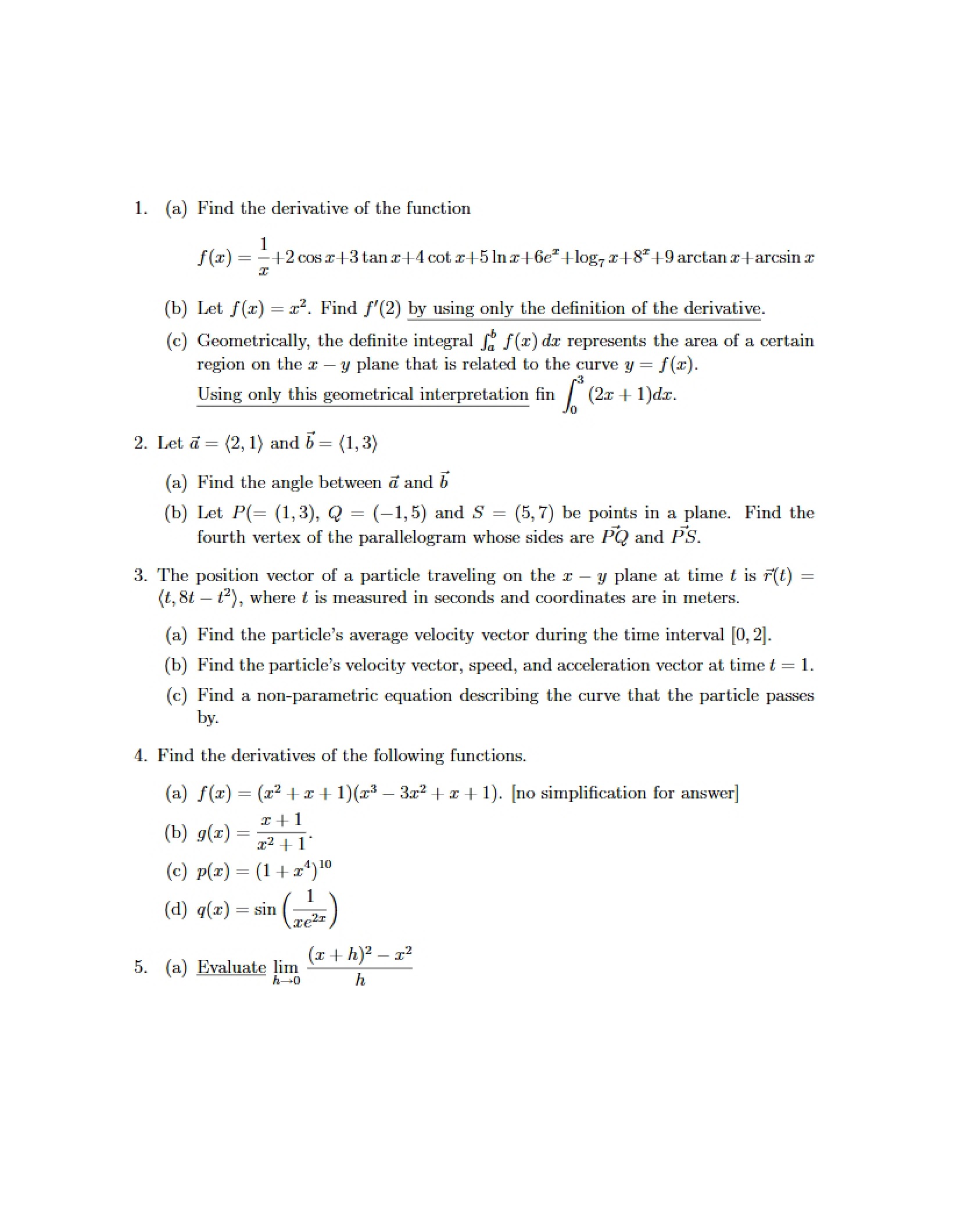 Function Derivative Calculation